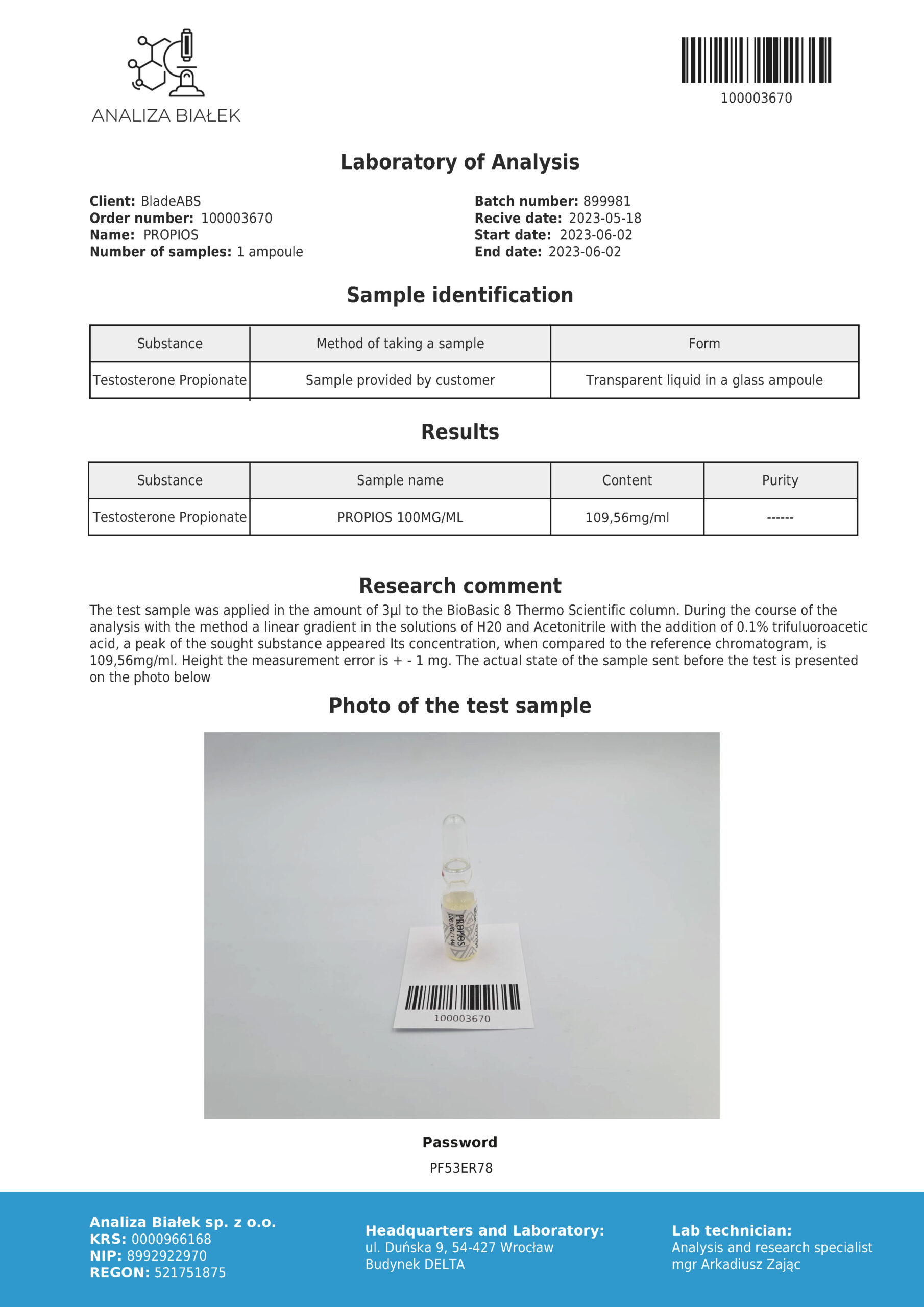 Propios-100-mg/ml-testosteronpropionaat
