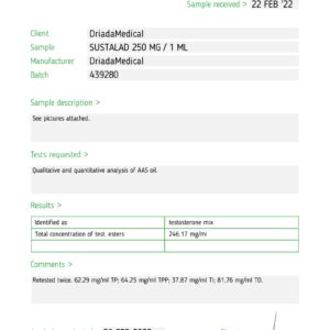 testrapport Sustanon