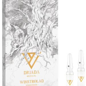 Verpakking van Winstrolad Stanozolol van Driada Medical met injectieflacons.