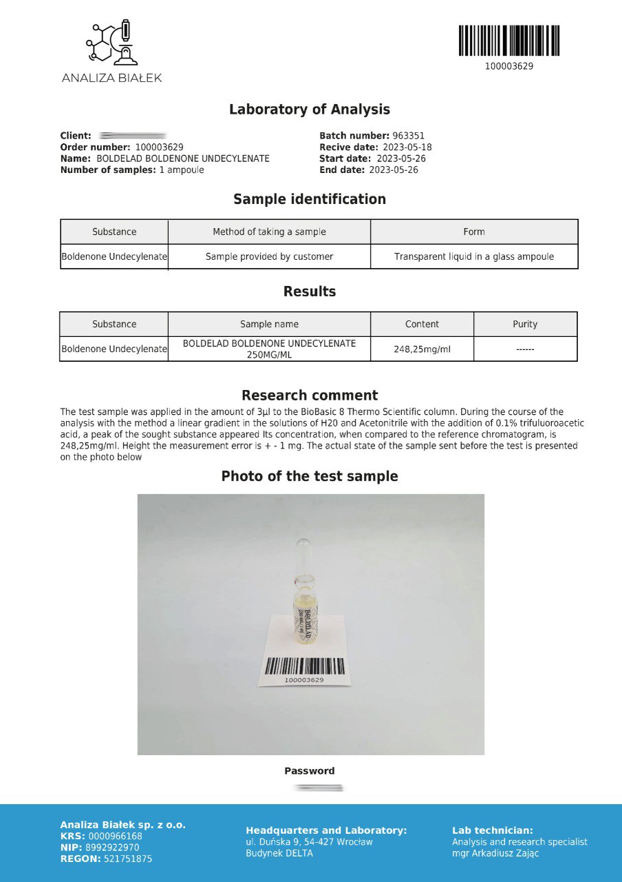 boldenon undecylate