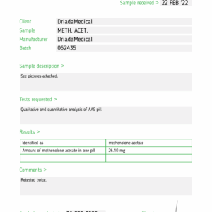 eerste testrapport