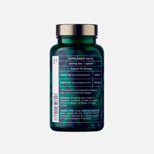 Vitamine D3 + K2 achterkant